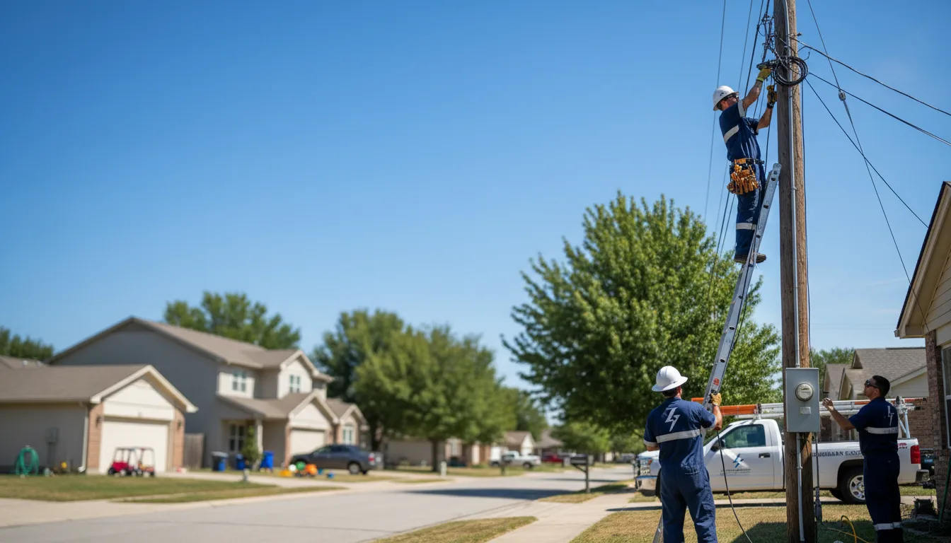Residential electrician providing installation services in Sherwood, WI